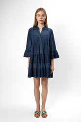 Vestido Kori Curto Azul/Azul