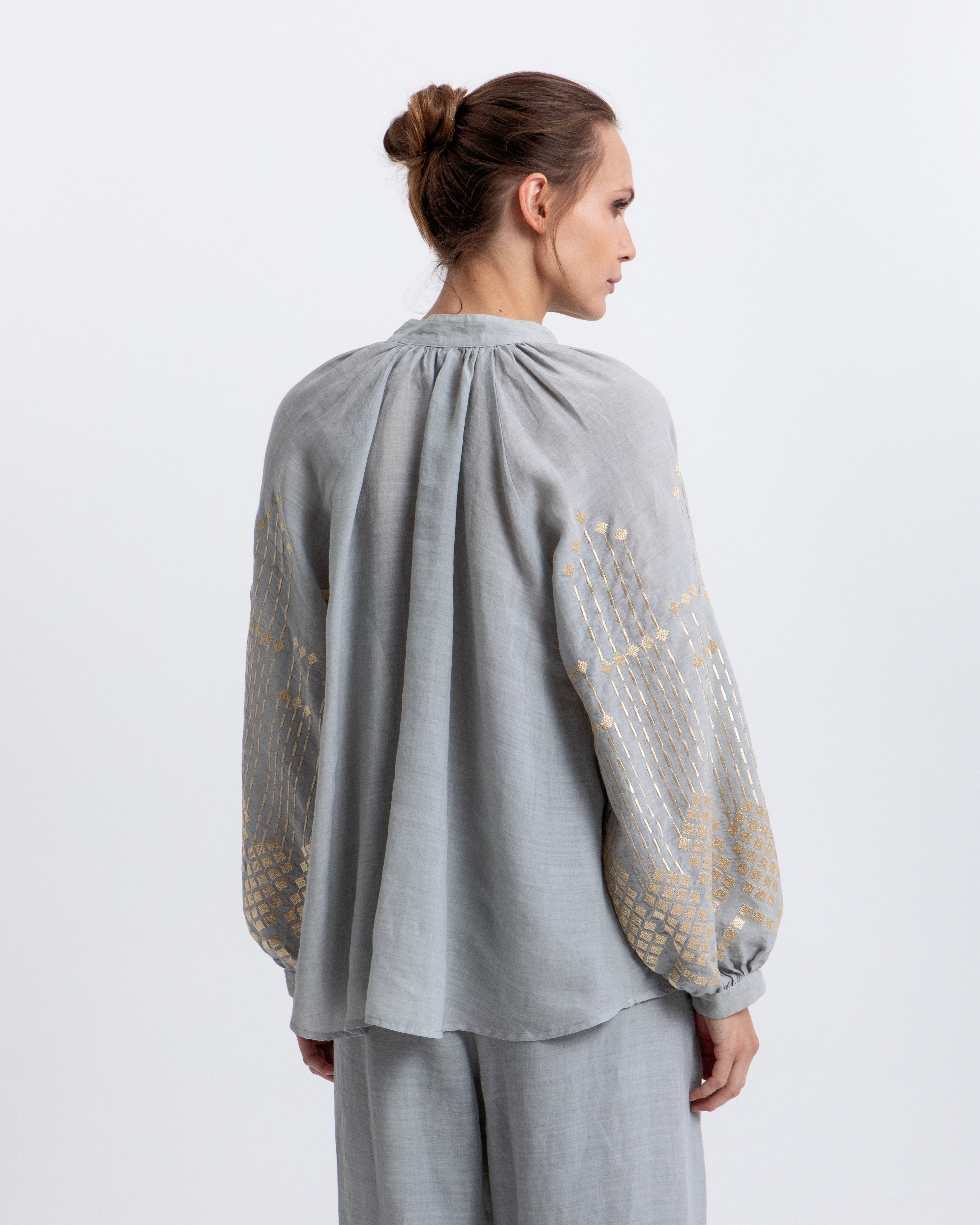 BLOUSE GRAPE STONE DOURADA