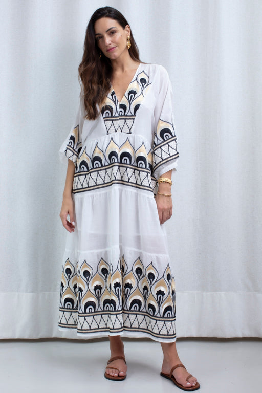 DRESS MAXI PHOENIX GATHERINGS WITH BLACK