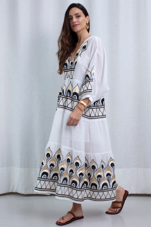 DRESS MAXI PHOENIX GATHERINGS WITH BLACK