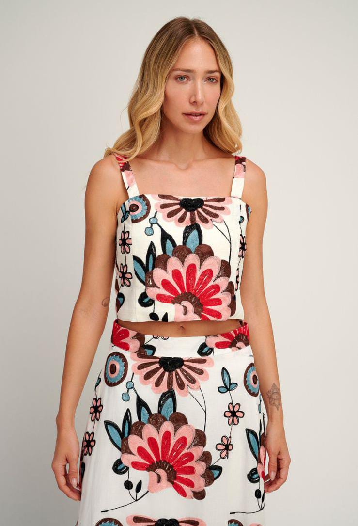 Cropped Floral