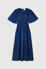 Diana Dress Navy - Maria de la Orden