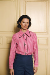 Ala Shirt Fuchsia Stripers - Maria de la Orden