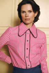 Ala Shirt Fuchsia Stripers - Maria de la Orden