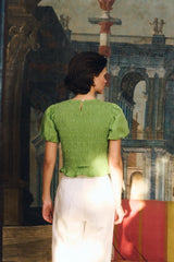 Baila Top Piquant Green - Maria de la Orden