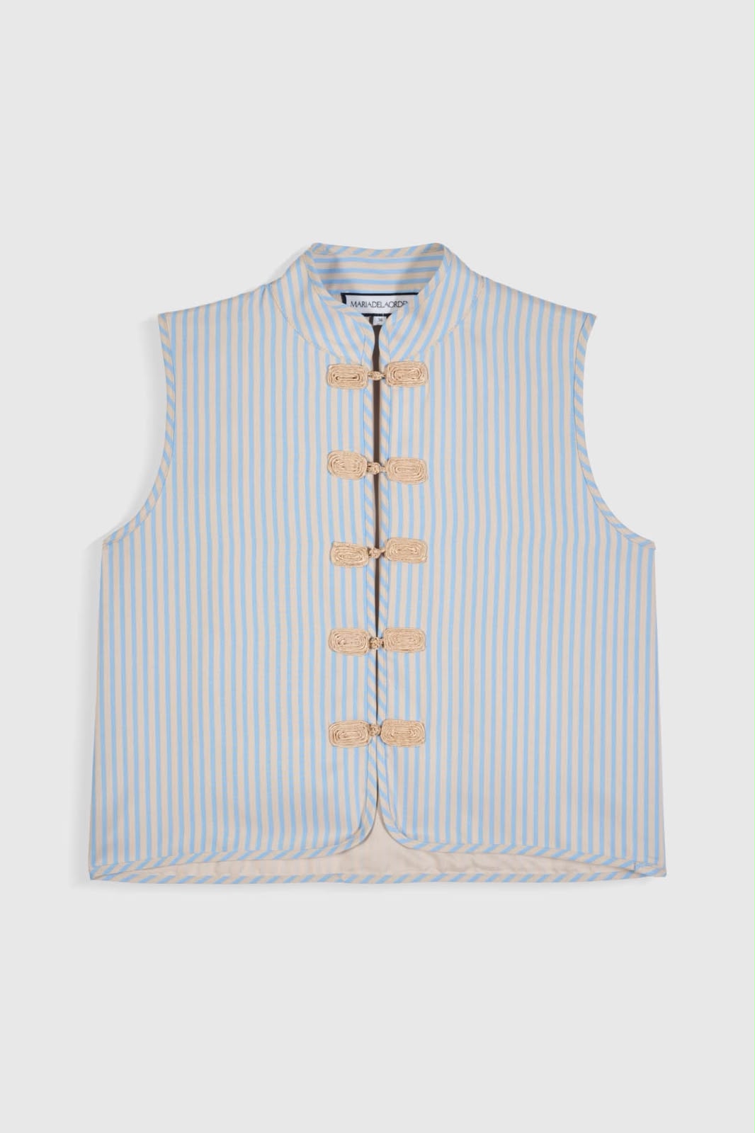 Thea Vest Sky Stipes - Maria de la Orden